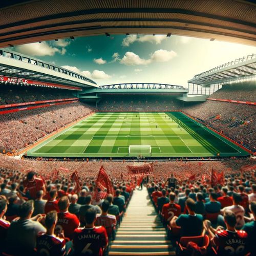 Stadionul Anfield din Liverpool