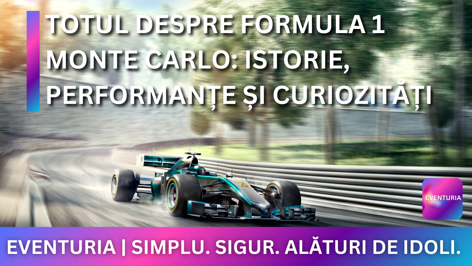 Mașină de Formula 1 pe pistă